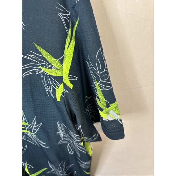 Adidas Oasis Golf Polo Shirt Lot of 2 Floral Print Performance Mens M - Picture 2 of 11